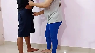 Desi XXX Nepali Indian bhabhi wake up daver plus sexual connection with him until creampie  Clear Hindi Cream