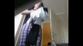 Indian step sister secretly recorded while taking a shower by